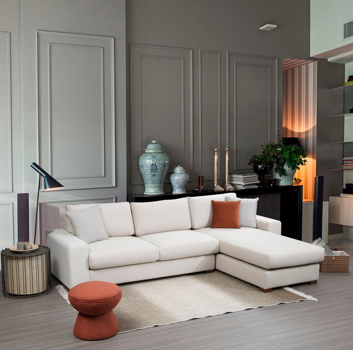 Atelier Del Sofa Loop 16 Sofá Esquinero Beige